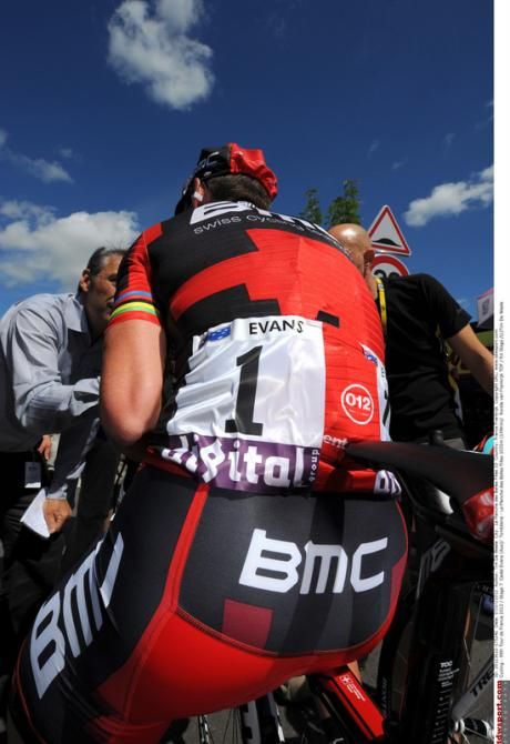 Cadel Evans (BMC) had the number one dossard for the 2012 Tour