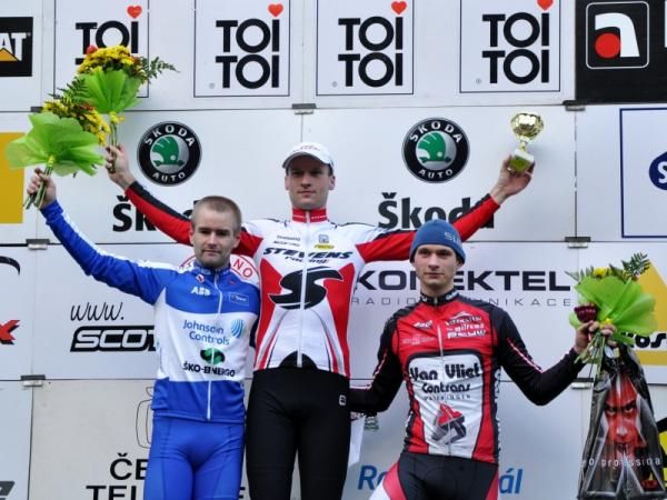 The podium at the TOI TOI Cup Kolin