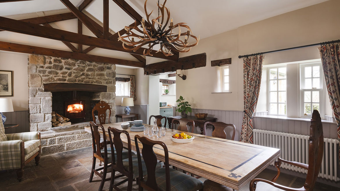 Dining room at Stank House Farm