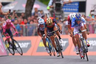 The final sprint on stage 20 of the Giro d'Italia