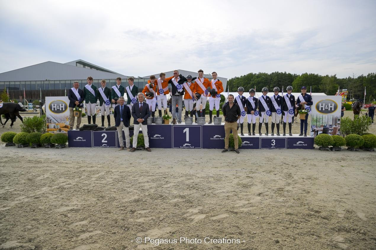 Ireland's silver medallists at the FEI Youth Nations Cup Finals