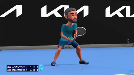 Animated tennis players