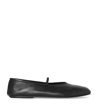 Womens the Row Black Leather Ballet Flats | Harrods Uk