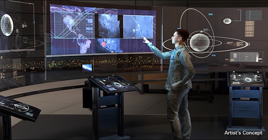 DARPA 3d space warfare lab art