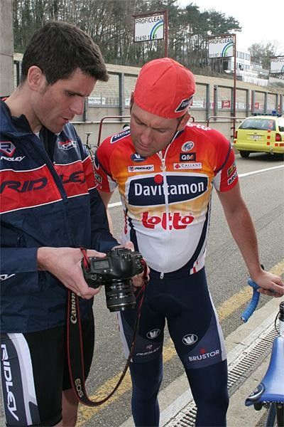 Mattan checks out the photos