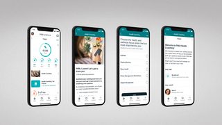 Fitbit Premium review: An image showing various screengrabs of the Health Coaching feature in Fitbit Premium