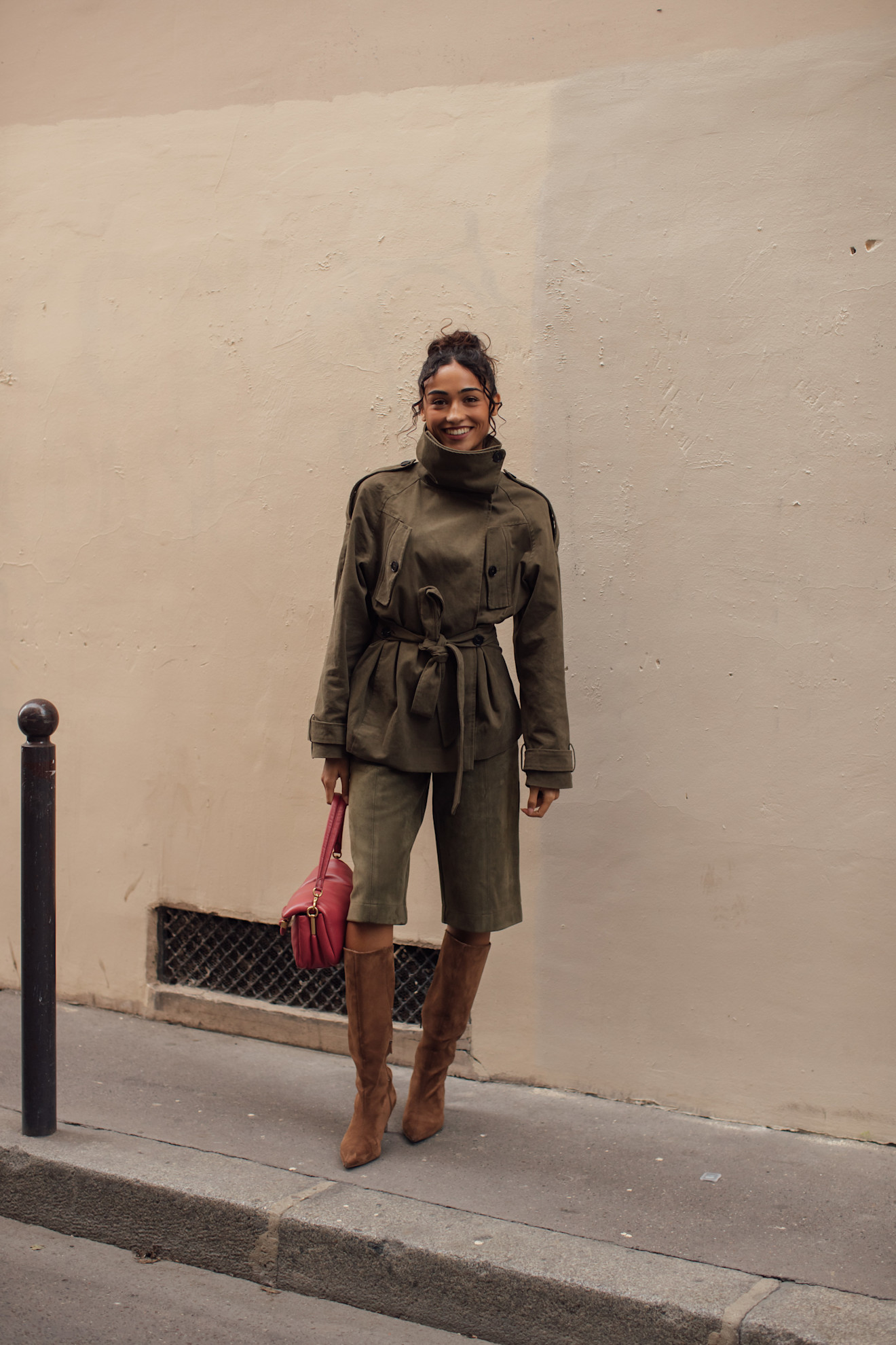 Paris Fashion Week Street Style trends: Funnel neck jackets