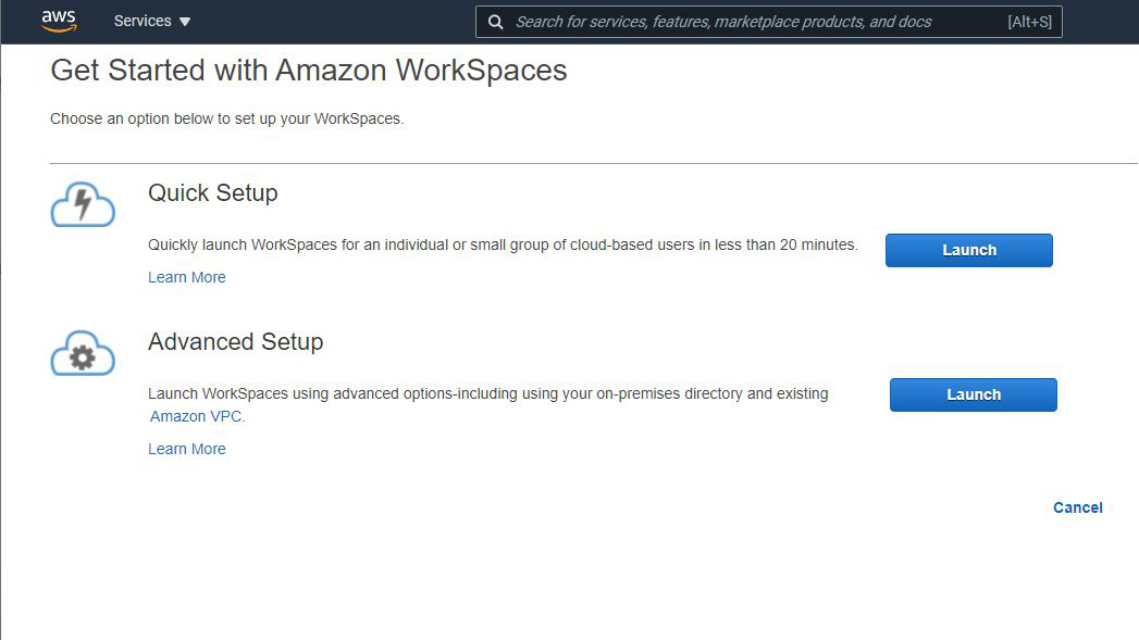 Amazon WorkSpaces