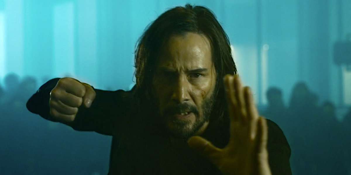 Keanu Reeves as Neo in The Matrix: Resurrections