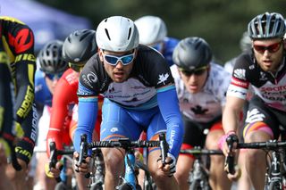 Pat Bevin (Avanti) in the peloton