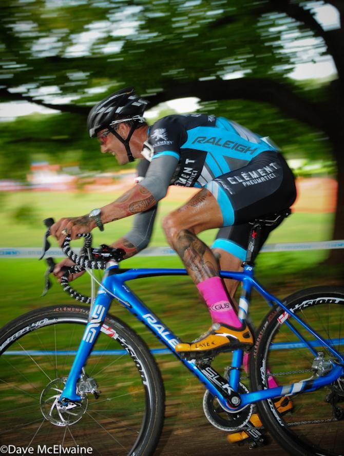 Colorful Ben Berden (Raleigh Clement), shown here racing in Providence, has been a lock for American podiums this season