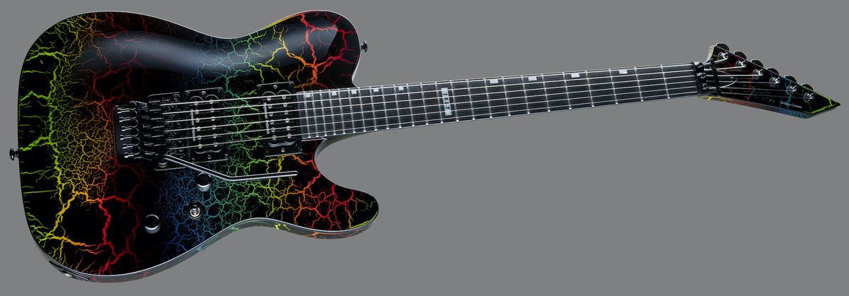 ESP's new LTD Eclipse &rsquo;87 Rainbow Crackle model