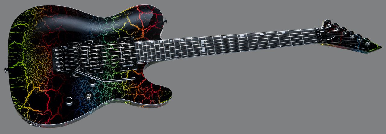 ESP's new LTD Eclipse &rsquo;87 Rainbow Crackle model