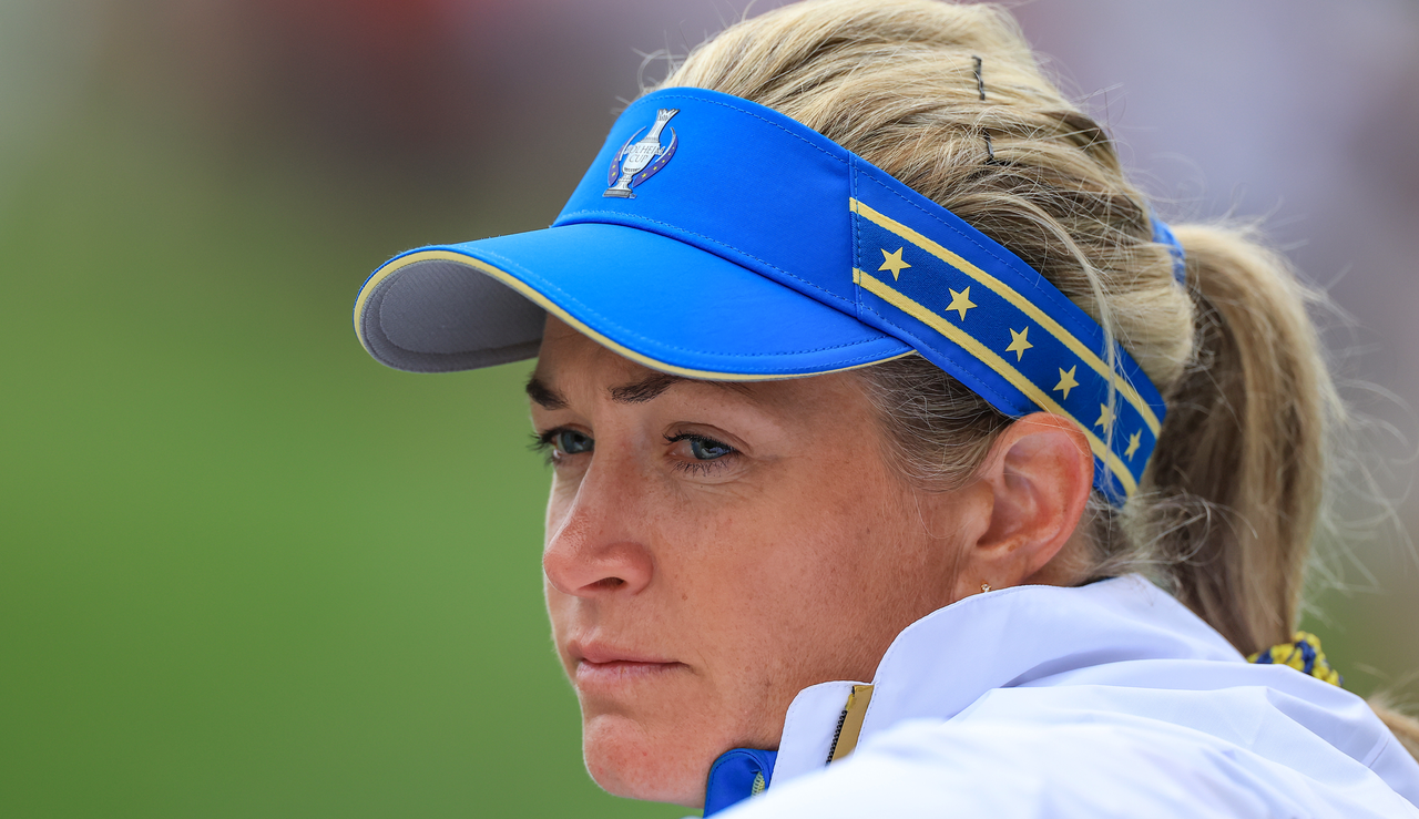 Suzann Pettersen stares into the distance