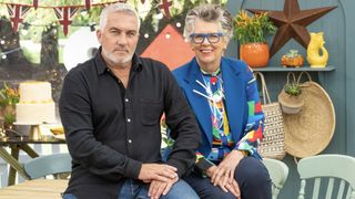 Paul Hollywood and Prue Leith in The Great Celebrity Bake Off 