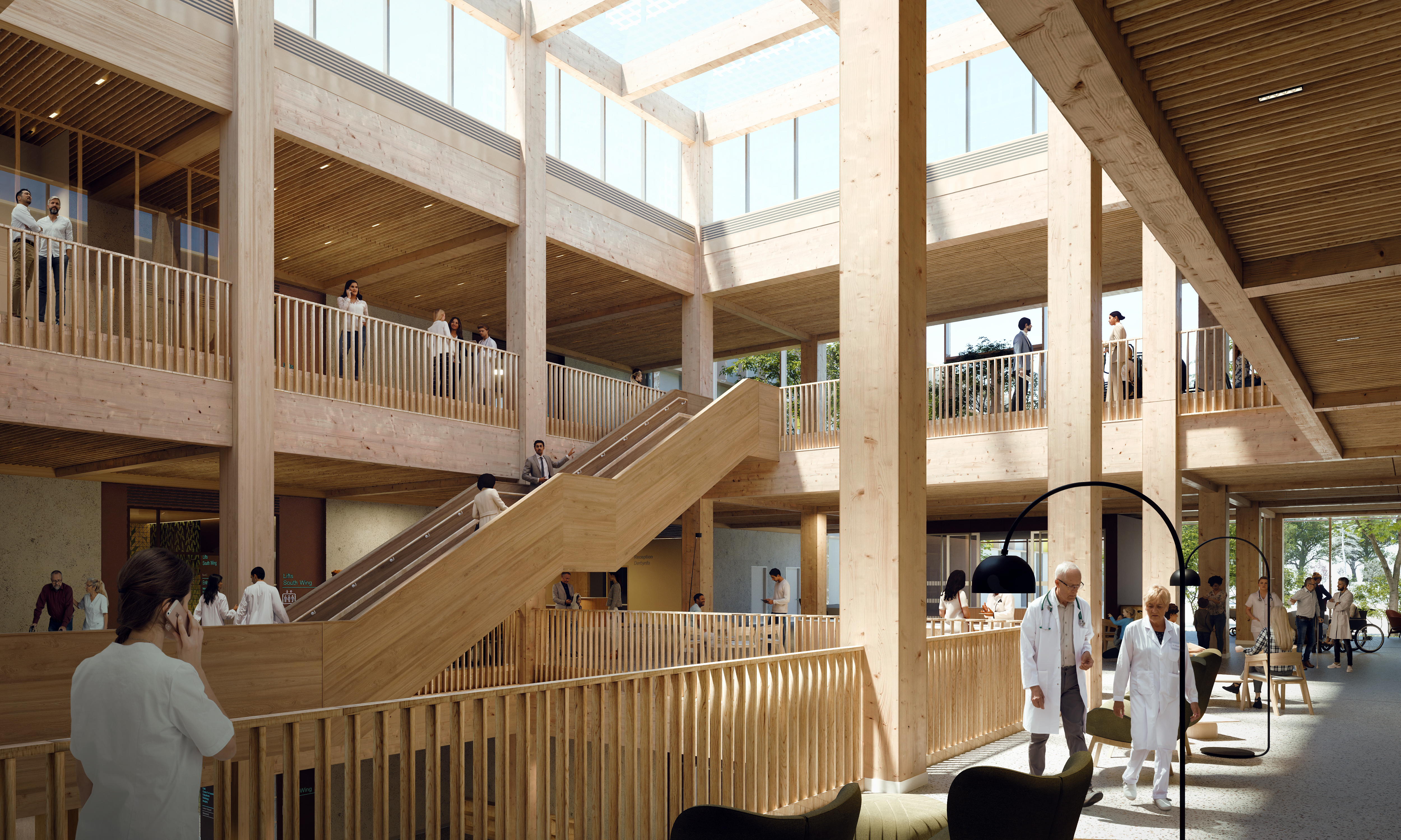 Velindre Cancer Centre_Walkway &amp;copy; White Arkitekter