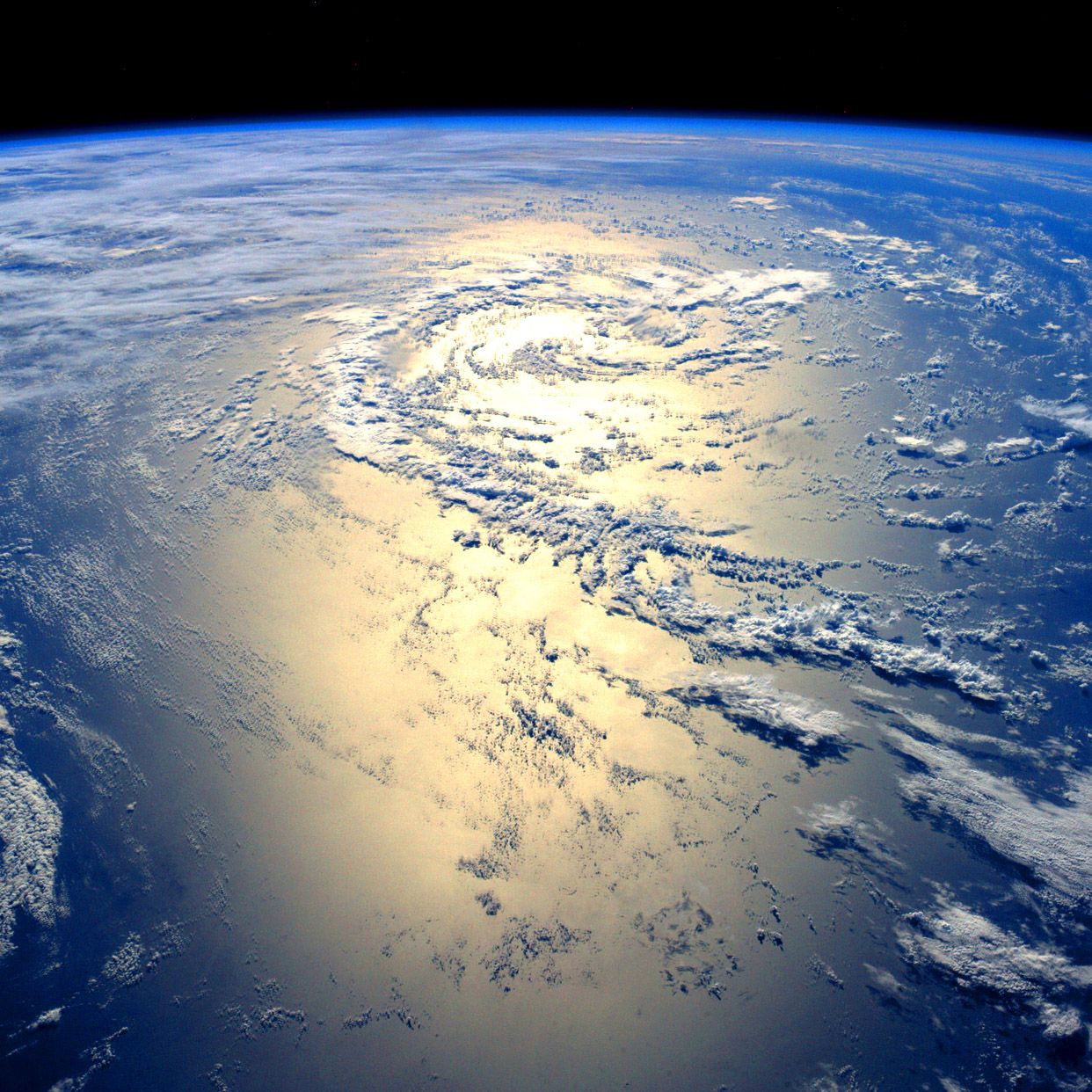 IN SPACE - JULY 17: (EDITORIAL USE ONLY) In this handout photo provided by the European Space Agency (ESA) on July 17, 2014, German ESA astronaut Alexander Gerst took this image of the Earth 