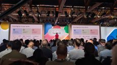 Hayete Gallot, president of Customer Experience at Google Cloud speaking at the Google Cloud Summit London on 9th July 2025.