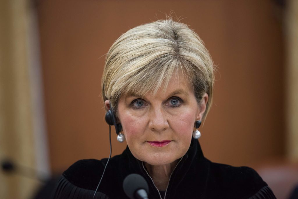 Julie Bishop.