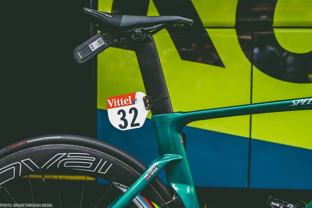 Sagan has lots of seat tube showing