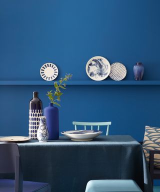 The best paint colors for selling a house: interior painted in Mazarine Absolute Matt Emulsion, Little Greene