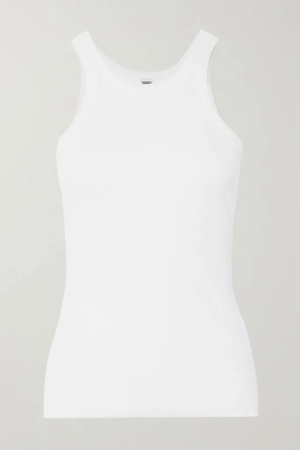 TOTEME, + Net Sustain Curved Ribbed Stretch Organic Cotton-Jersey Tank