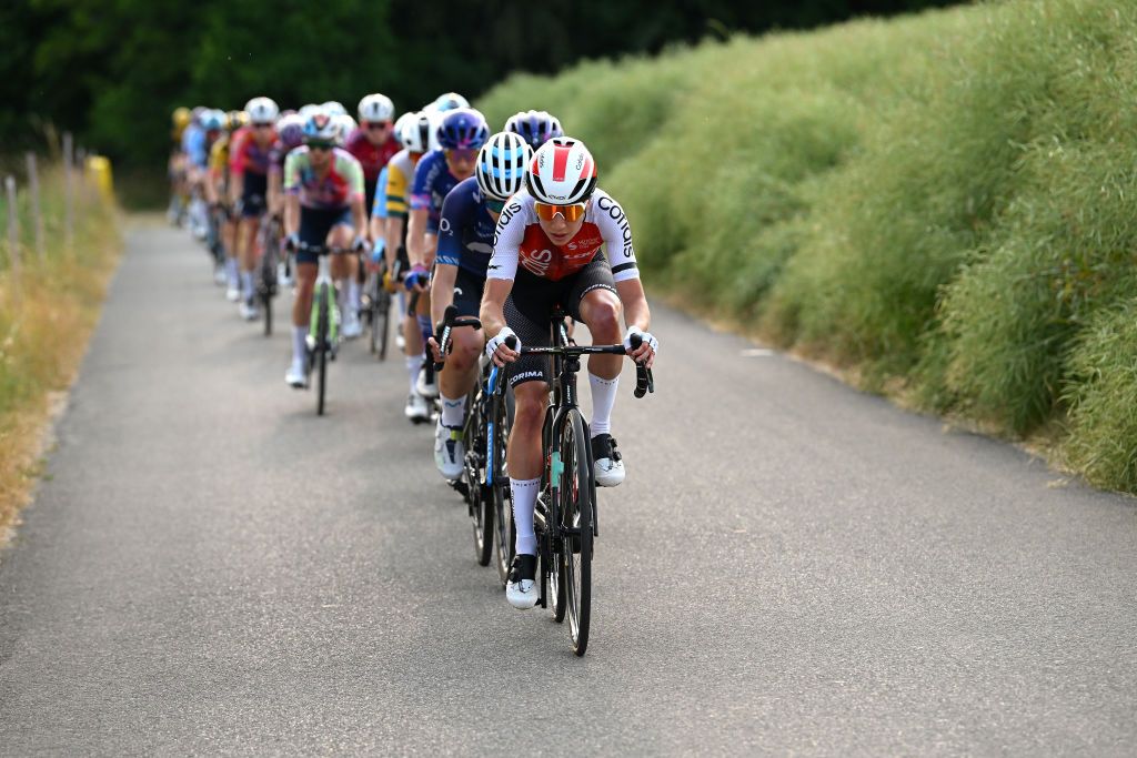 WEINFELDEN SWITZERLAND JUNE 17 Clara Koppenburg of Germany and Team Cofidis competes during the 3rd Tour de Suisse Women 2023 Stage 1 a 56km stage from Weinfelden to Weinfelden UCIWWT on June 17 2023 in Weinfelden Switzerland Photo by Dario BelingheriGetty Images