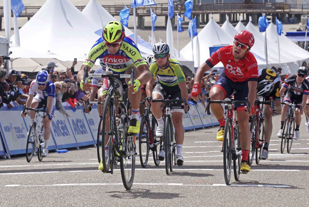 It was a big celebration by Peter Sagan (Tinkoff-Saxo)
