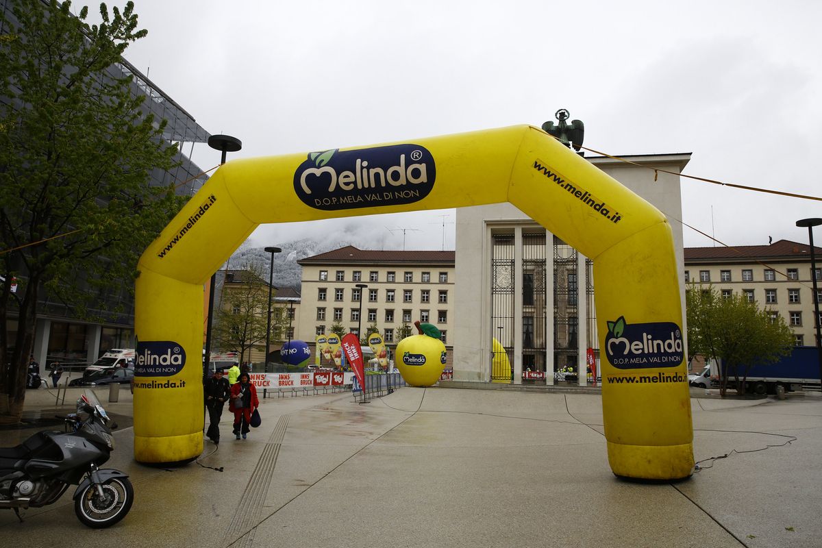 The start of Stage 2 of Tour of the Alps