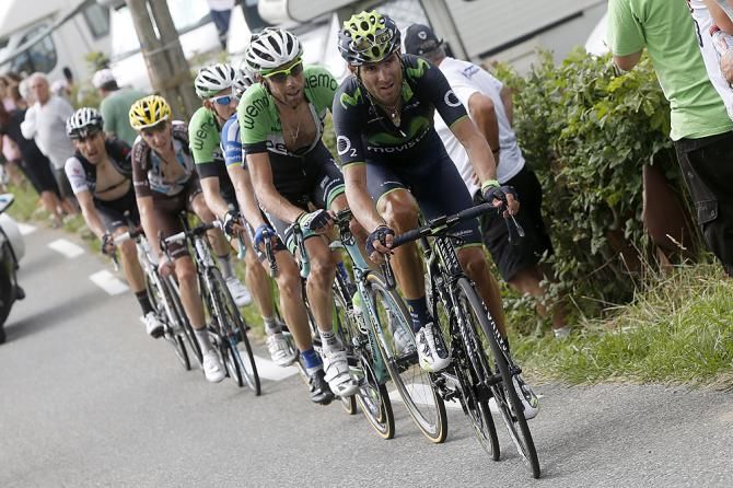 Alejandro Valverde on the defensive for the second stage in a row