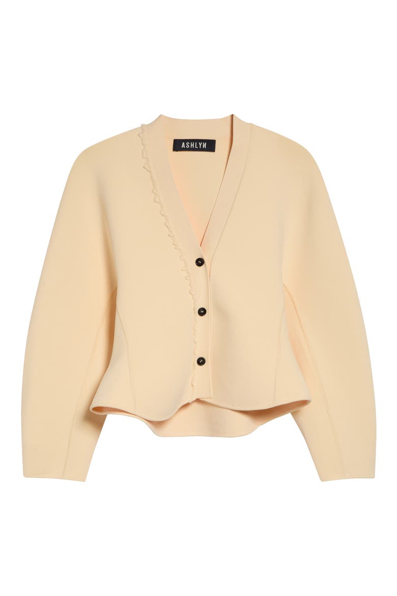 Henry Asymmetric Ruffle Cardigan