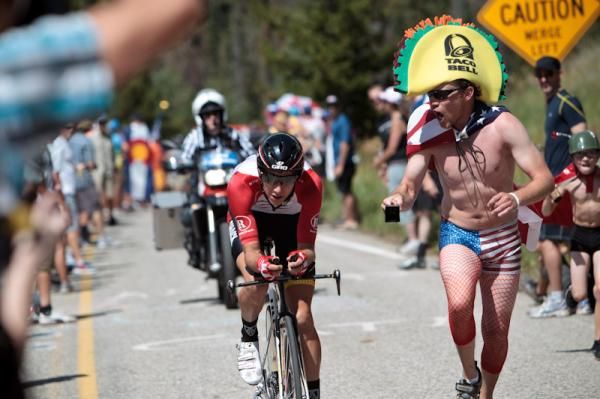 Fans had relentless enthusiasm on the climb.