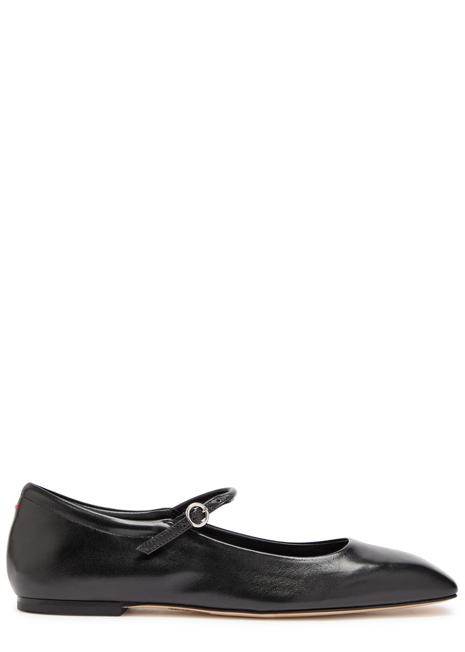 Uma Leather Ballet Flats