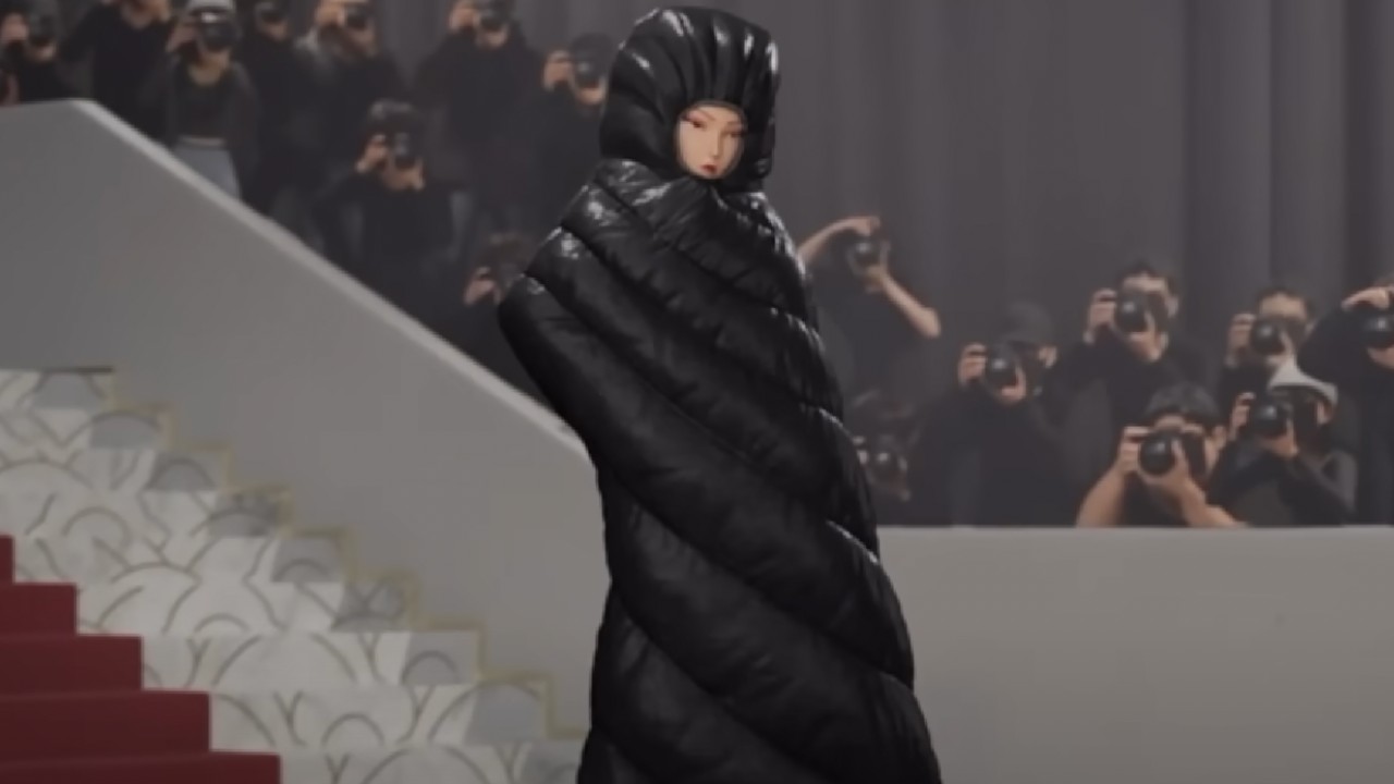 Mira in her sleeping bag