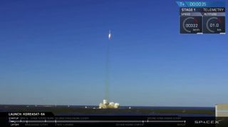 Falcon 9 Arcs Toward Orbit