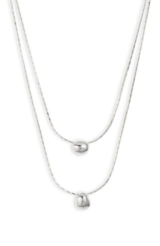 Demi Fine Double Droplet Layered Necklace