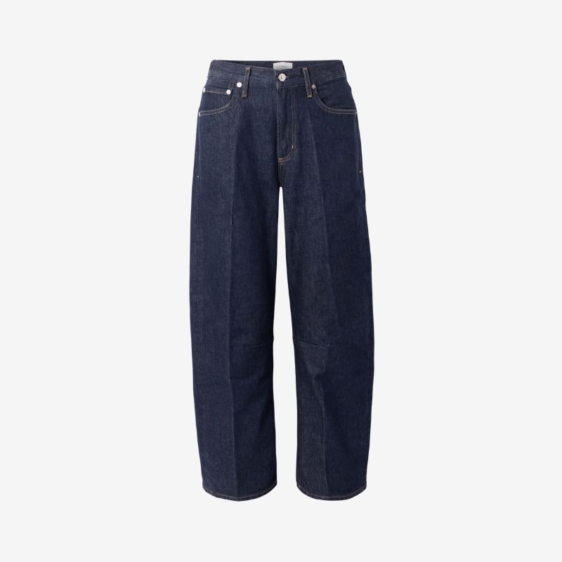 Image of barrel leg jeans