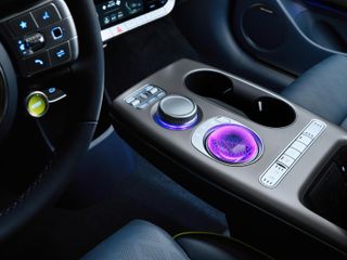 Crystal sphere set into centre console of Genesis EV