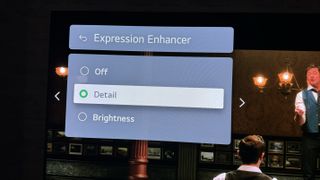 LG G4 OLED TV expression enhancer setup menu