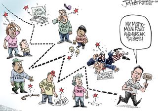 Political cartoon