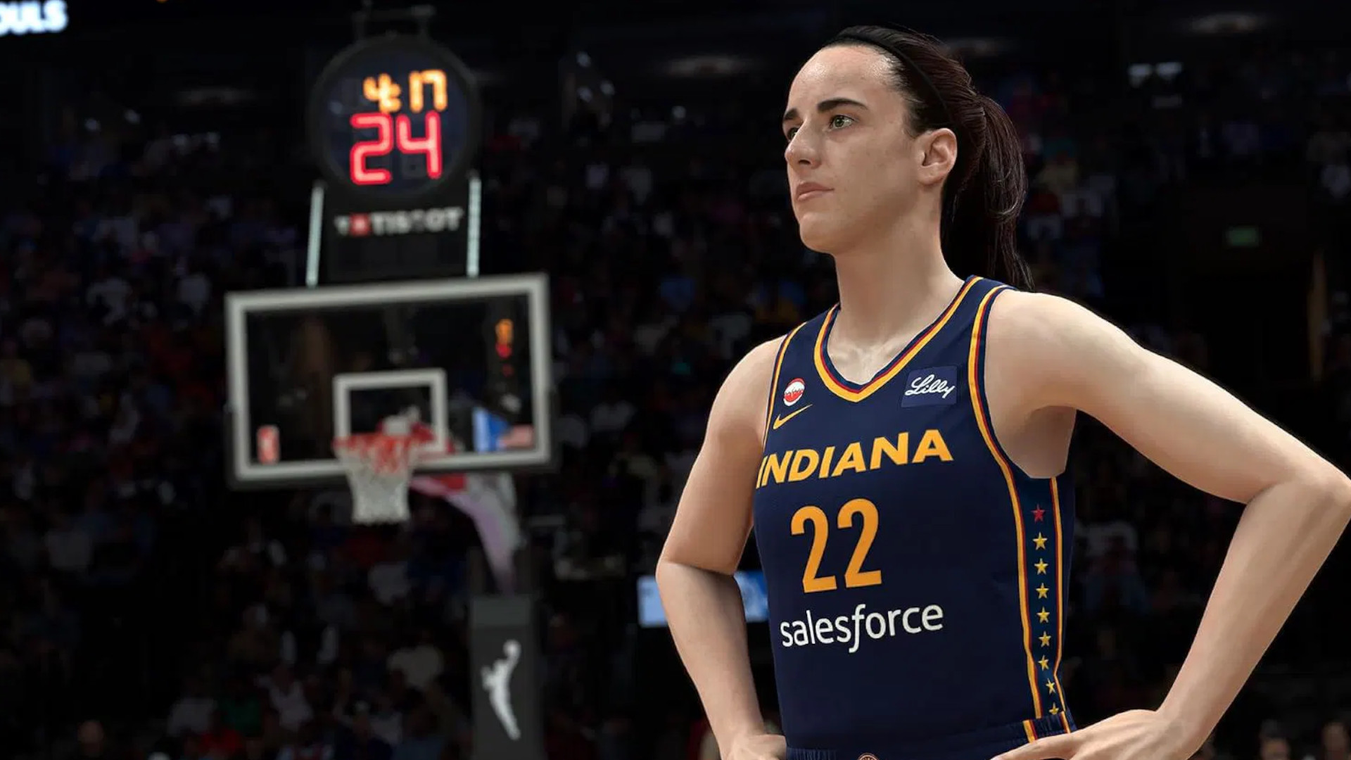 A screenshot of the upcoming Switch 2 game, NBA 2K27