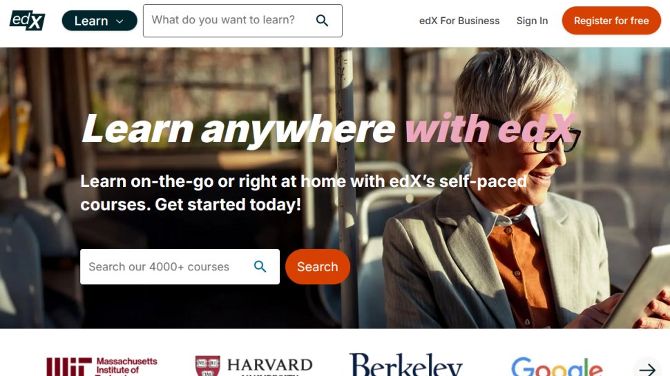 EdX website screenshot (June 2025).