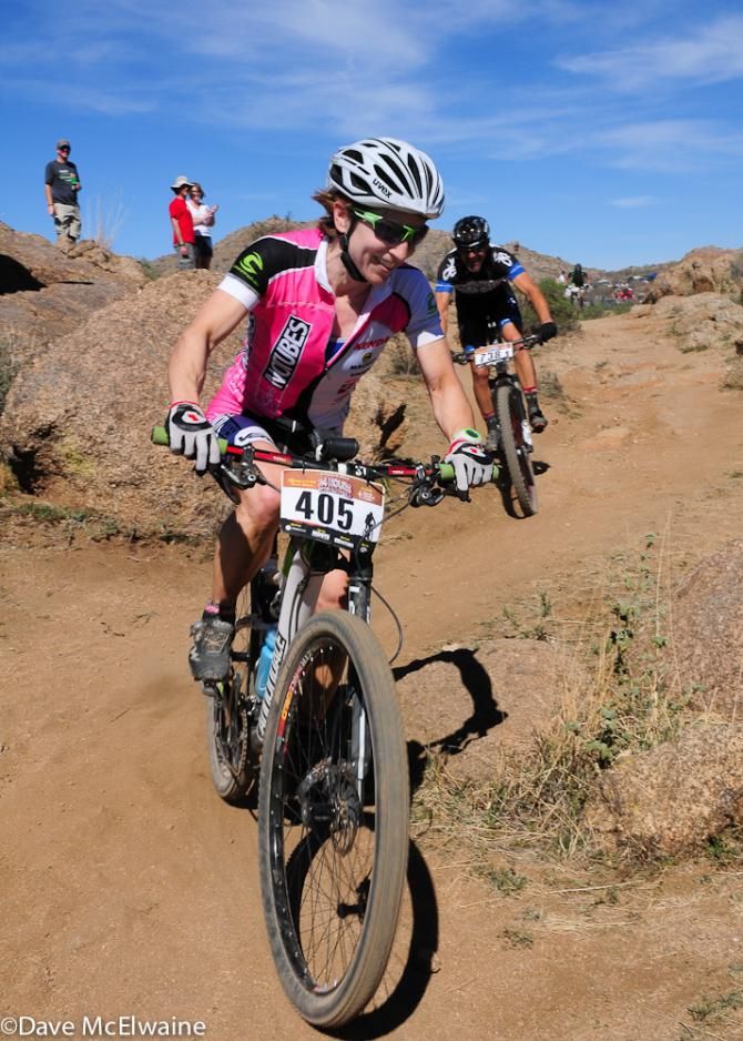Nina Baum was laughing as she followed a naked rider