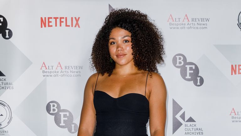 Ruby Barker, Bridgerton actress, attends the Black Lens Film Festival screening of "How To Stop A Recurring Dream" at BFI Southbank on July 16, 2021 in London, England. 