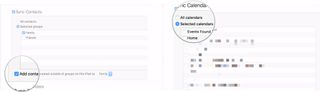 Check the box, choose to sync All or selected calendars
