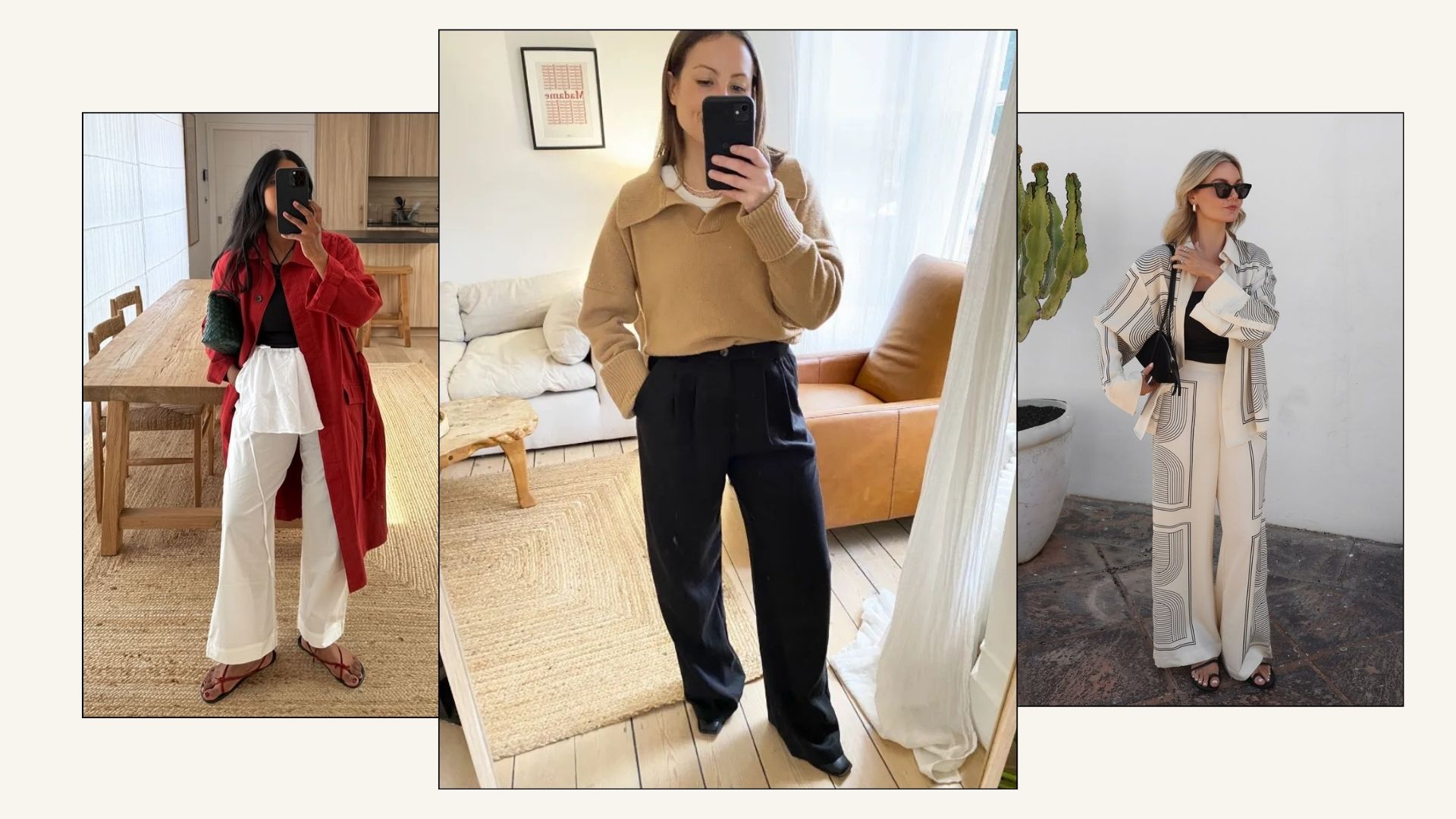 best petite wide leg trousers