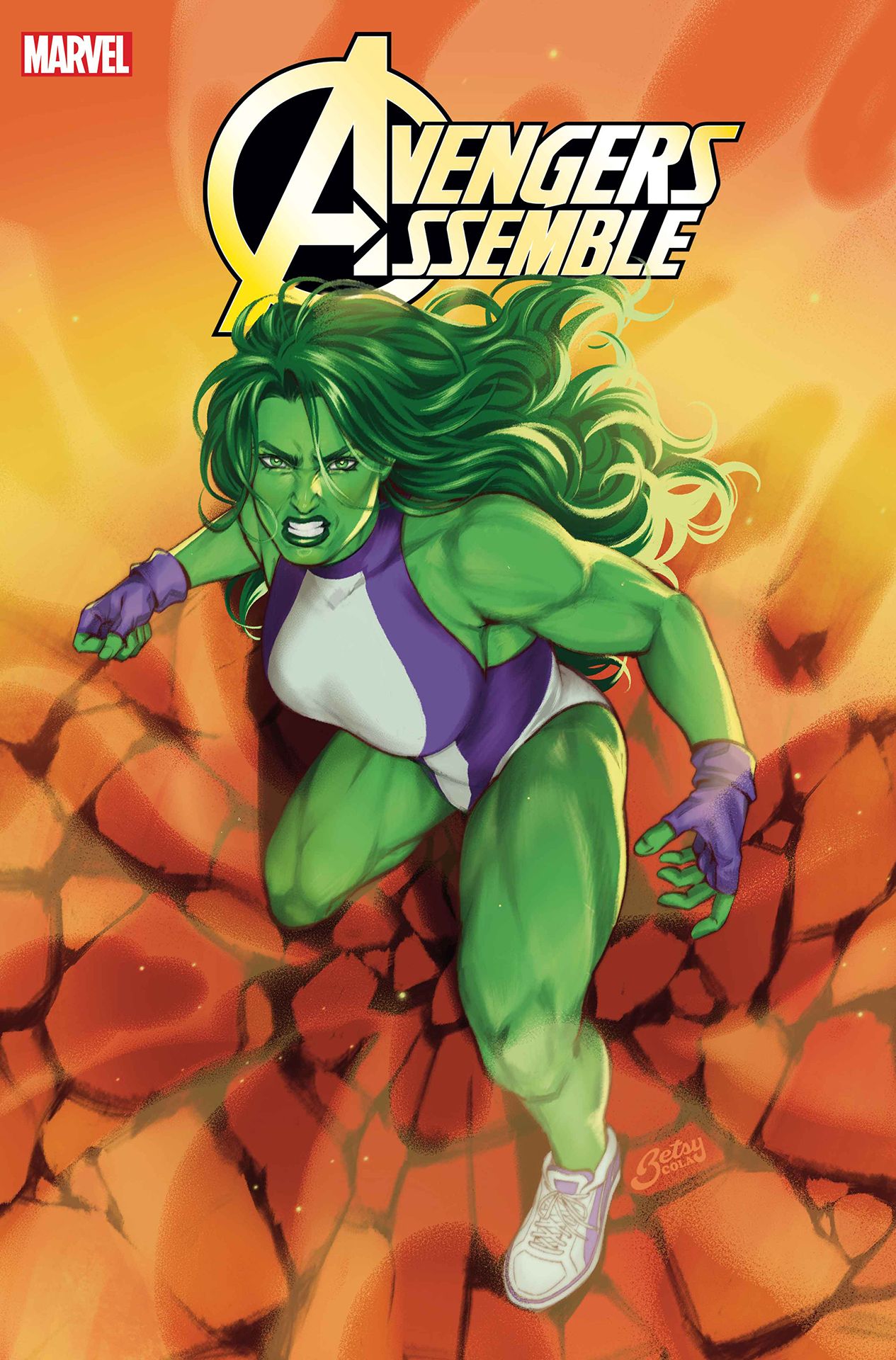 Avengers Assemble #1 cover by Betsy Cola