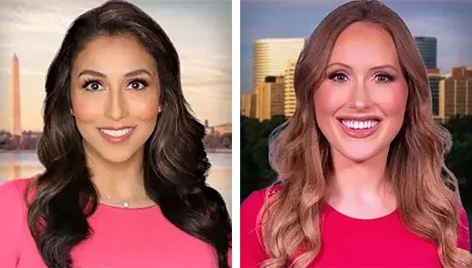 WJLA Washington 4 p.m. anchors Victoria Sanchez and Megan Clarke