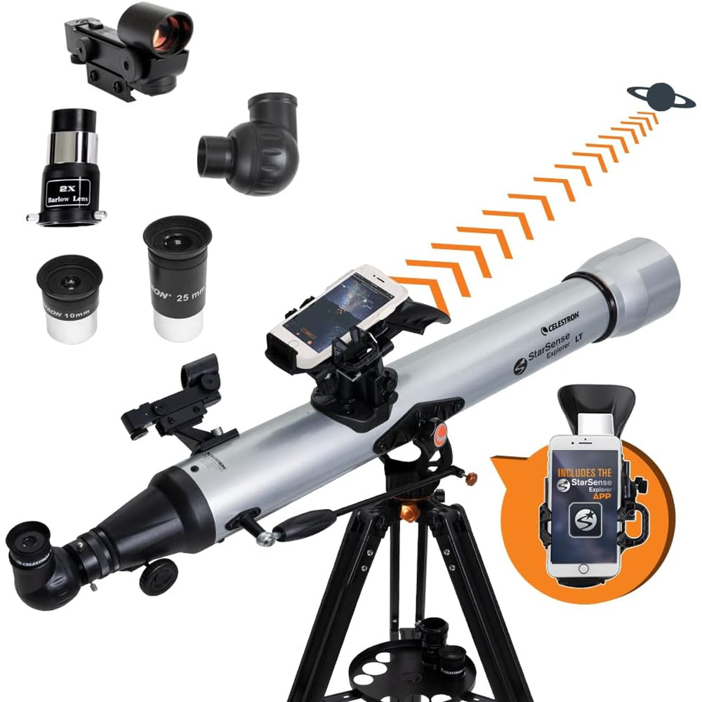 Celestron StarSense Explorer LT 80AZ on a white background