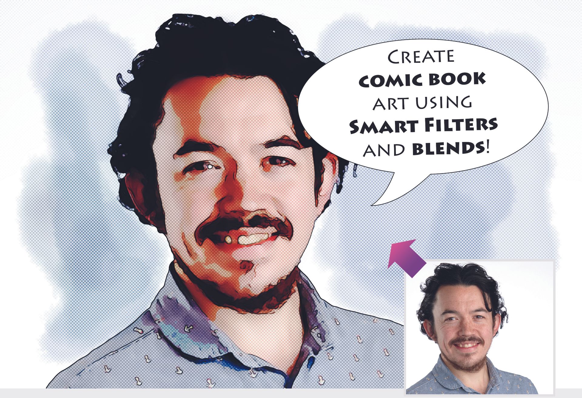 Create comic. Comic Filter.